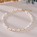 Baroque Freshwater Pearl Necklace | S925 Sterling Silver | White Pearls